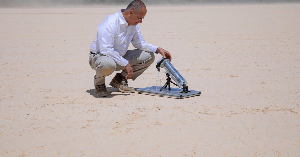 Drinkwater winnen uit woestijnlucht, deze Nobelprijswinnaar gelooft dat het kan