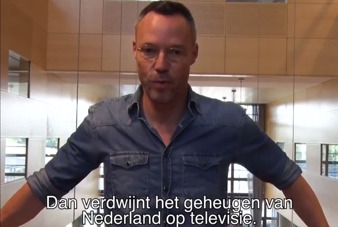 Protestvideo van Hans Goedkoop voor het behoud van Andere Tijden.