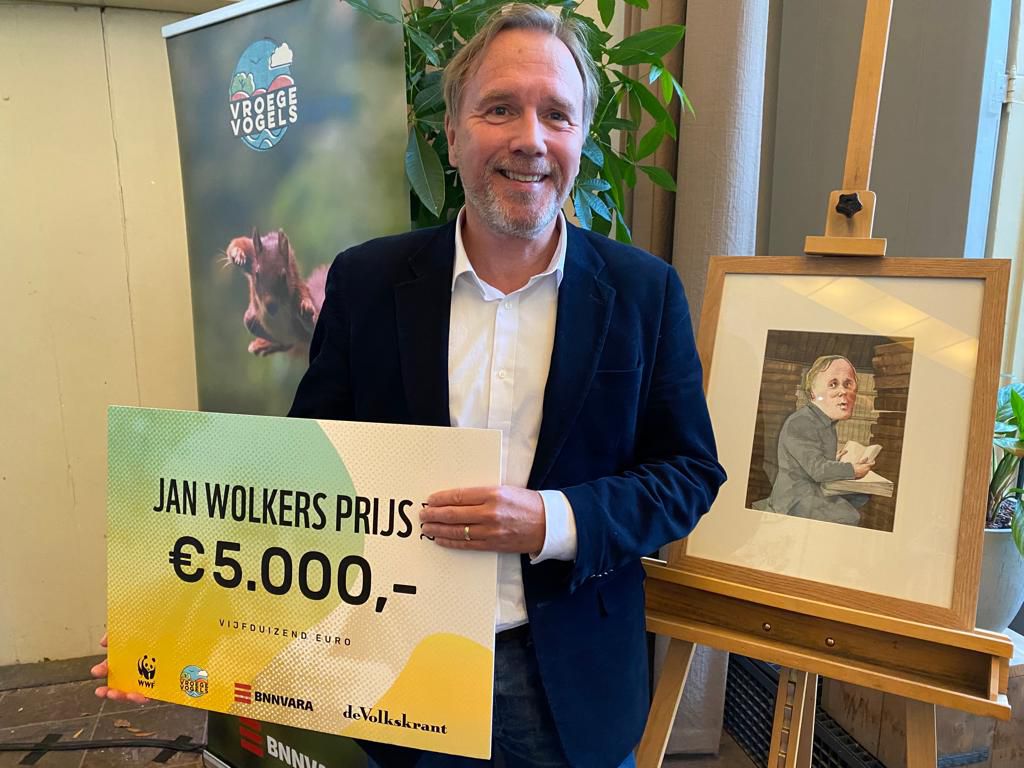 De winnaar van de Jan Wolkers Prijs: Hans Mulder.