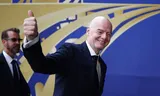 FIFA-voorzitter Gianni Infantino arriveert bij de WK-finale tussen Spanje en Argentinië op 19 juli in New York 