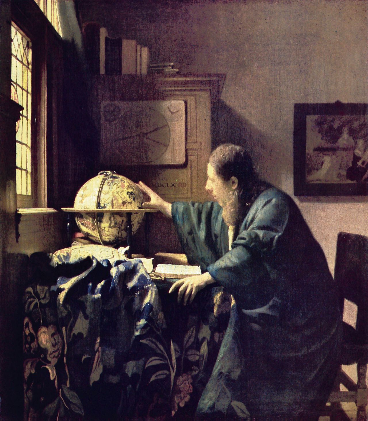 De astronoom (1668), geschilderd door Johannes Vermeer