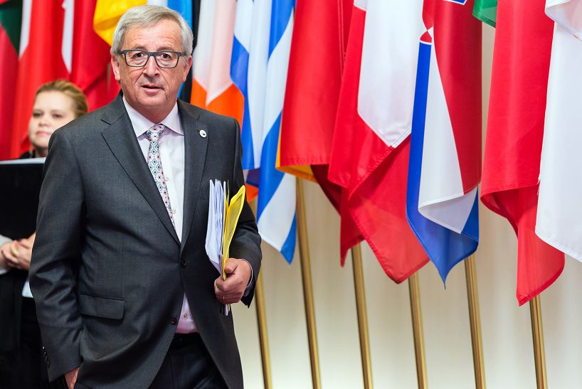 President van de Europese Commissie Jean-Claude Juncker eerder deze week in Brussel.
