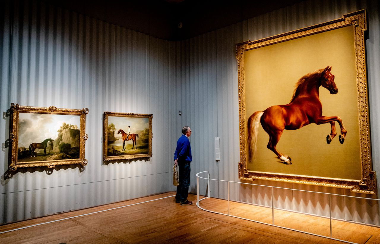 In het nu gesloten Mauritshuis, een rijksmuseum, in Den Haag is momenteel een tentoonstelling over de Britse paardenschilder George Stubbs