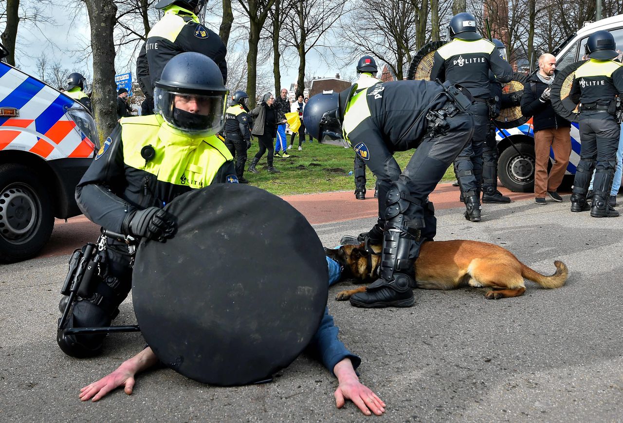 Mensenrechtenorganisatie Amnesty International stelt dat de filmbeelden van de betoging in Den Haag, gemaakt door omstanders, duiden op „disproportioneel politiegeweld” tegen de demonstranten.