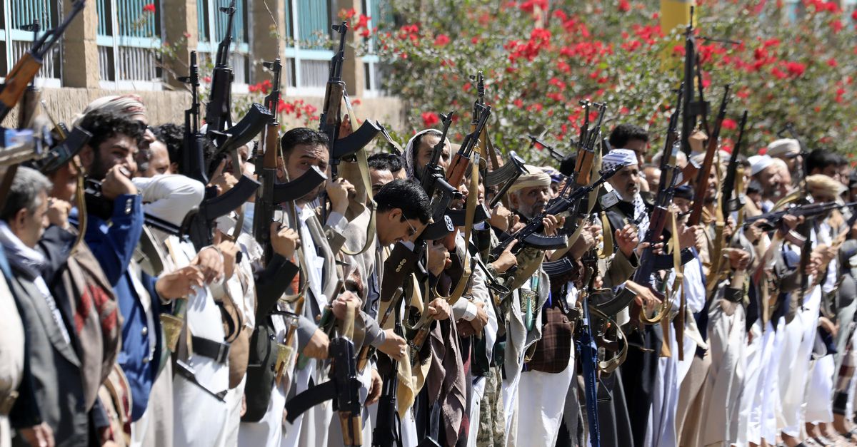 Houthi-rebellen in de Jemenitische hoofdstad, vorig jaar oktober