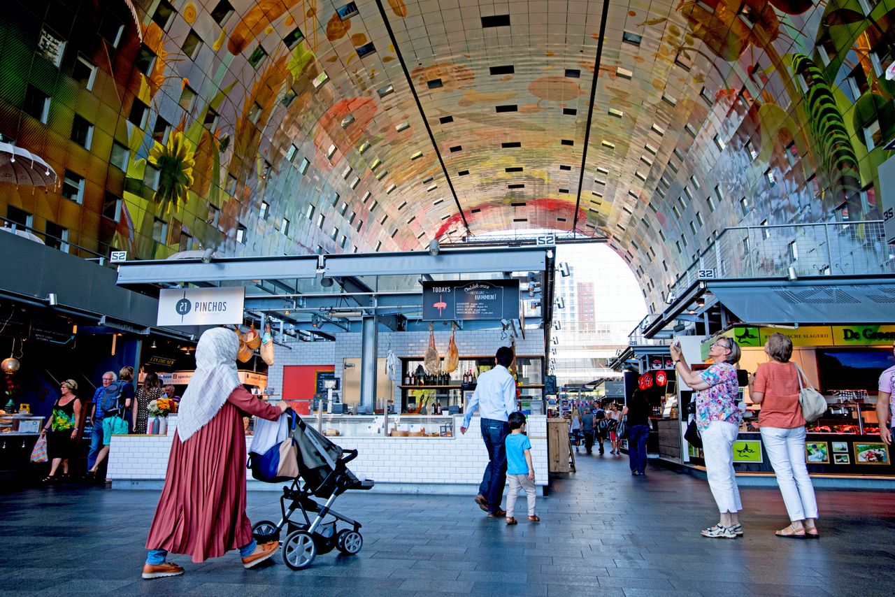 De Markthal in het centrum van Rotterdam.