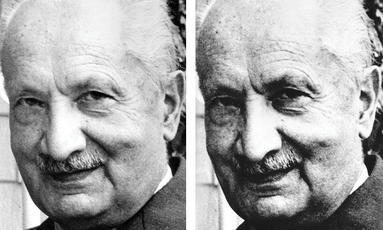 De Duitse filosoof Martin Heidegger.