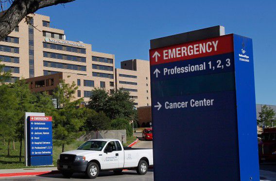 Het ziekenhuis in Texas waar de verpleegster besmet raakte met ebola.