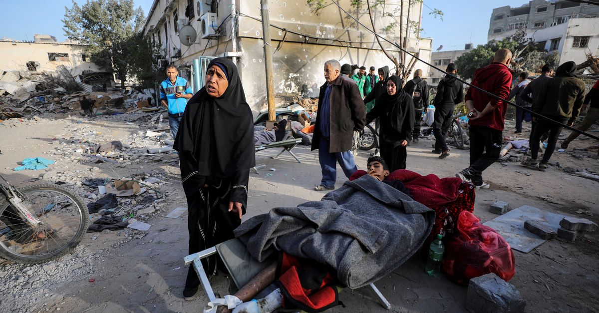 Rumah Sakit Al-Shifa di Kota Gaza hancur total akibat pengepungan Israel