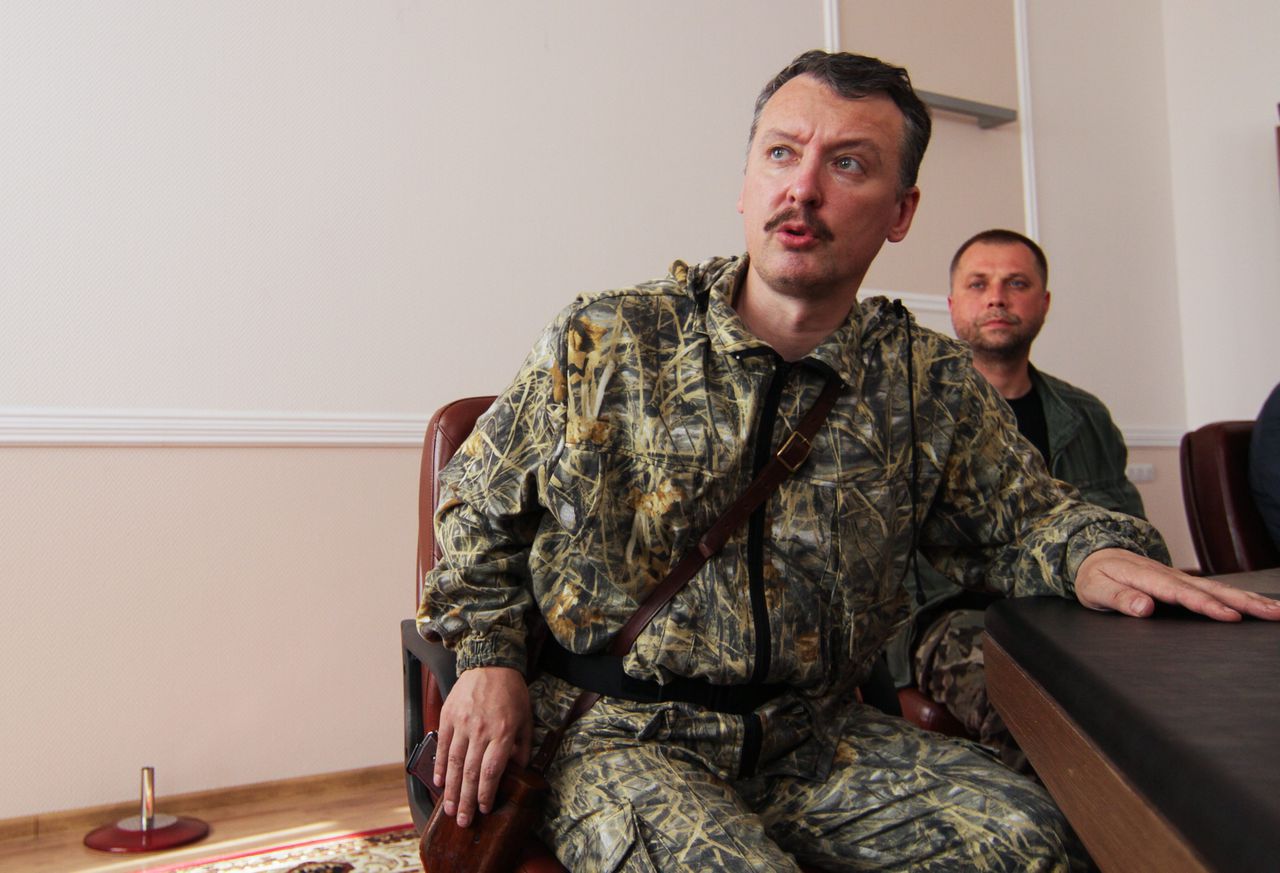 Rebellenleider Igor Strelkov op archiefbeeld uit 2014
