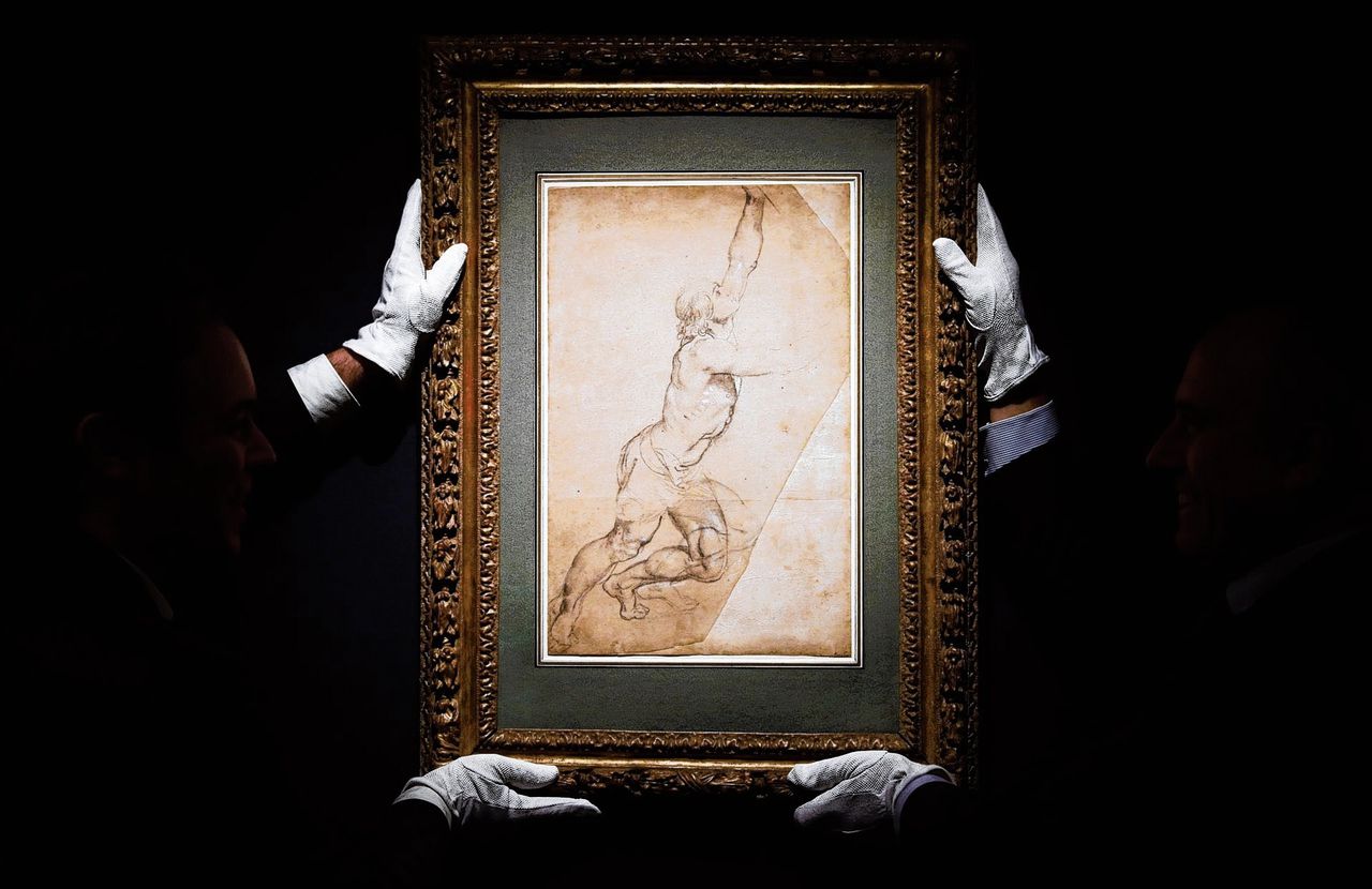 De tekening van Rubens die prinses Christina in januari bij Sotheby’s in New York liet veilen. De opbrengst: 7,2 miljoen euro.