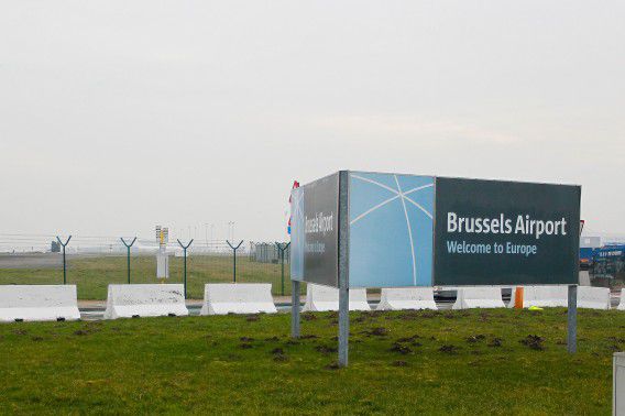 Bij de roofoverval gisteravond op de Brusselse luchthaven Zaventem is voor 50 miljoen dollar (ruim 37 miljoen euro) aan diamanten buitgemaakt. Foto AFP / Bruno Fahy