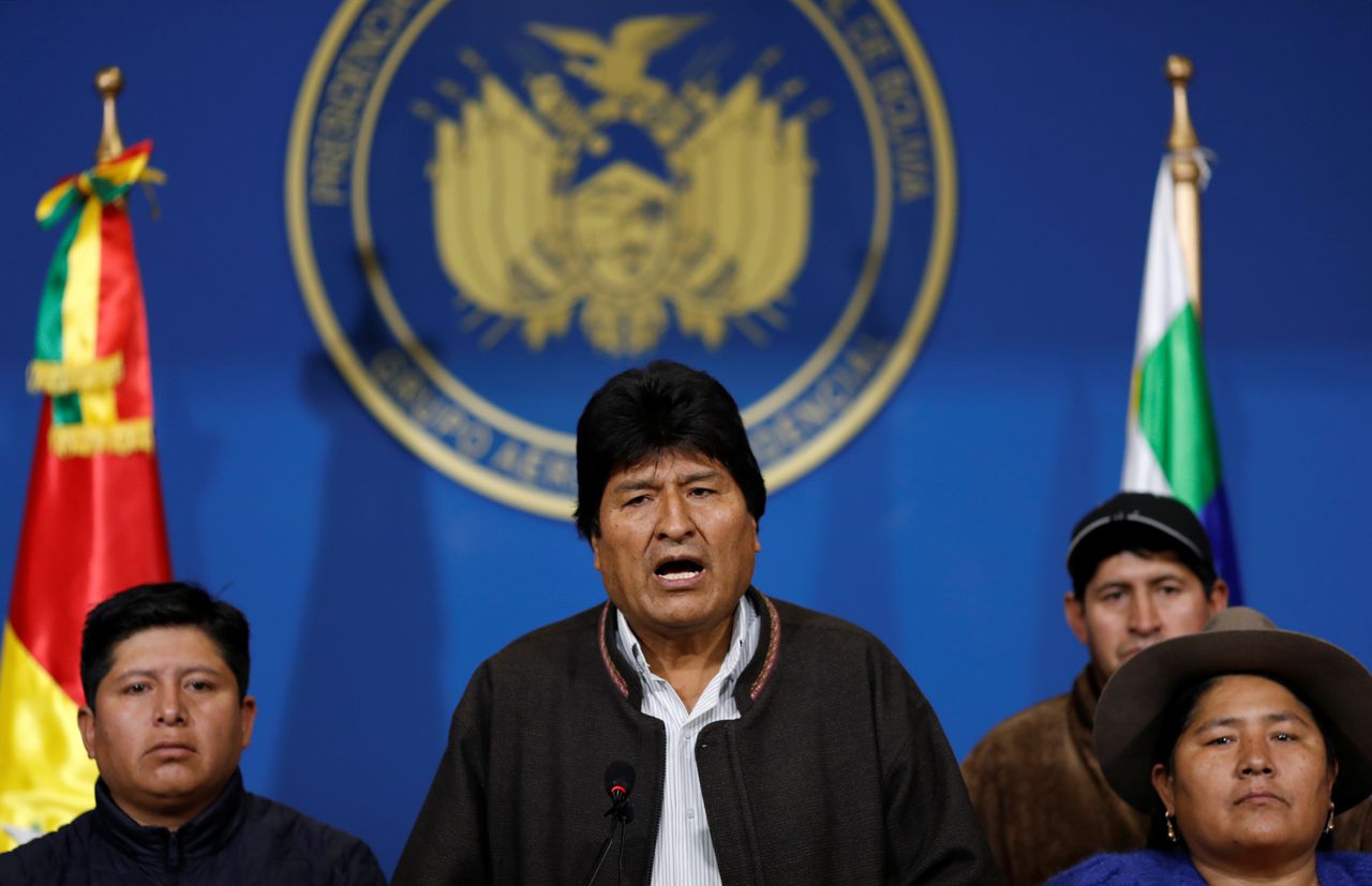 President Morales schrijft nieuwe verkiezingen uit in Bolivia 