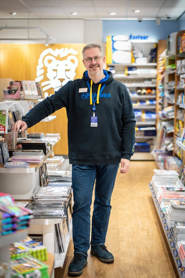 Martin Jacobs in zijn Primera-filiaal in Alphen aan de Rijn. 