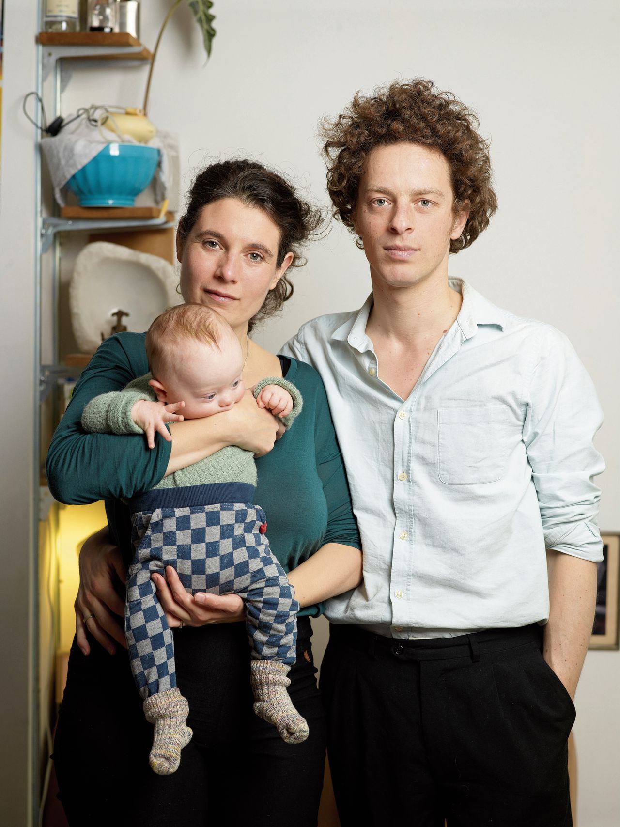 Anne Ghering en Johan Sonnenschein met zoon Felix.
