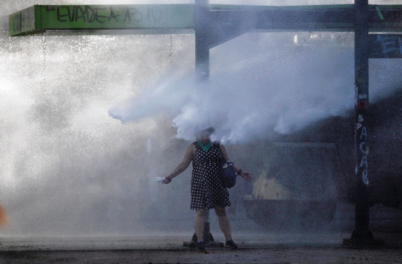 Met elke politiecharge verhevigt het protest in Chili 