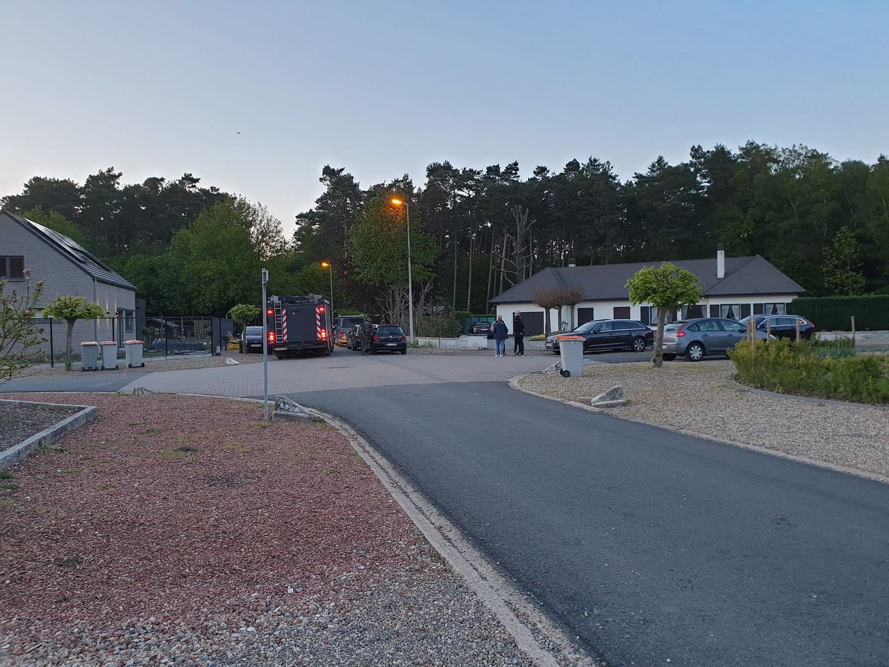 In dit gebied in het Dilserbos in de gemeente Dilsen-Stokkem in Belgisch Limburg zocht de politie vanochtend naar de vermoedelijk nog altijd bewapende Jurgen C.
