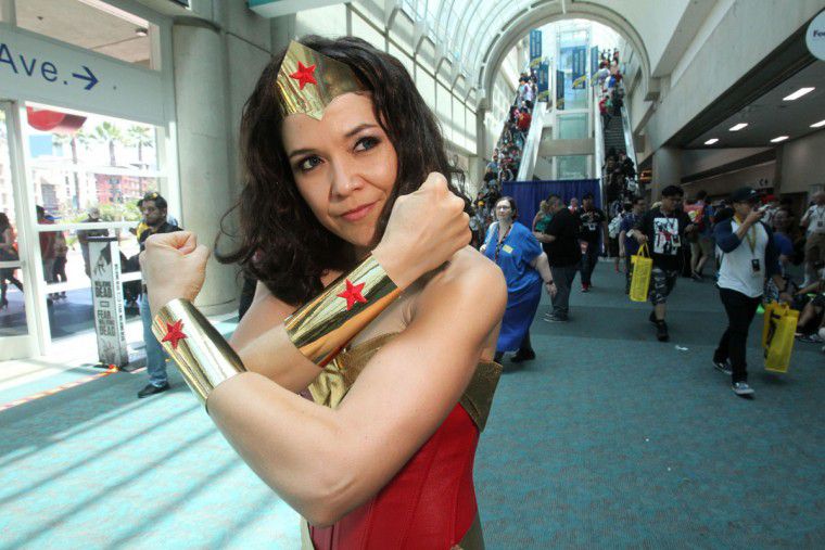 Superhelden zoals Wonder Woman voerden de boventoon op Comic-Con in San Diego.