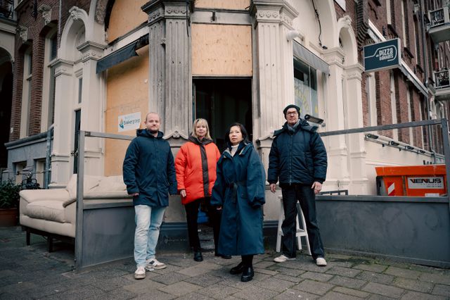  Martijn Mooij, Margreet Leguijt, Siang-Lan Go en Dmitri Schokker.  