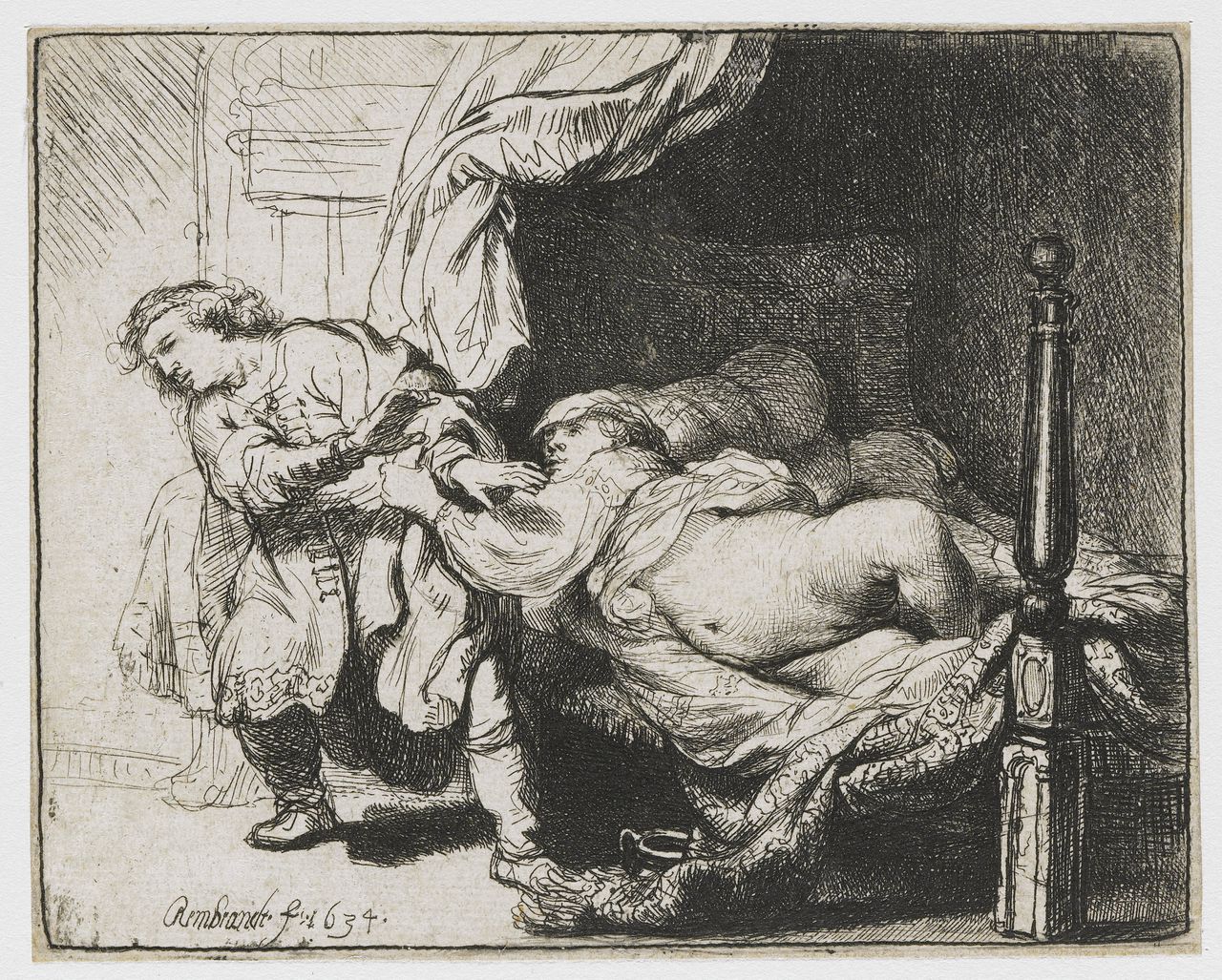 Rembrandt, Jozef en de vrouw van Potifar.