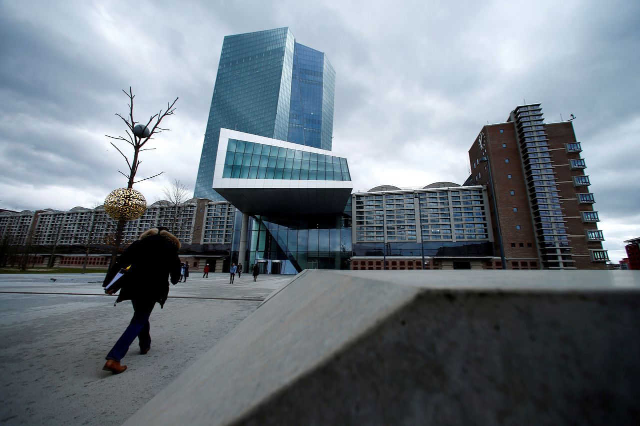 De Europese Centrale Bank in Frankfurt.