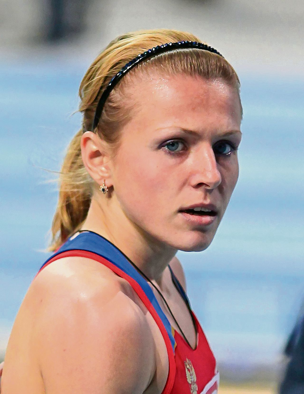 Joelia Stepanova, atlete en klokkenluidster, loopt deze week in Amsterdam.