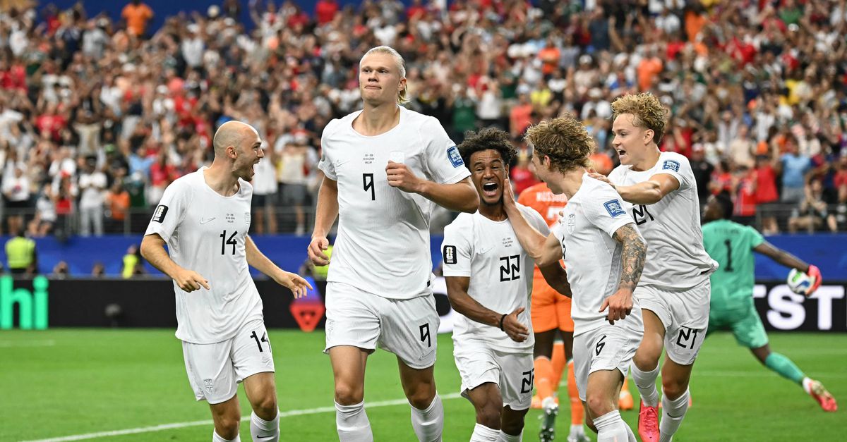 Noorwegen is door ten koste van Ivoorkust, matchwinner Haaland maakt zijn vijfde goal