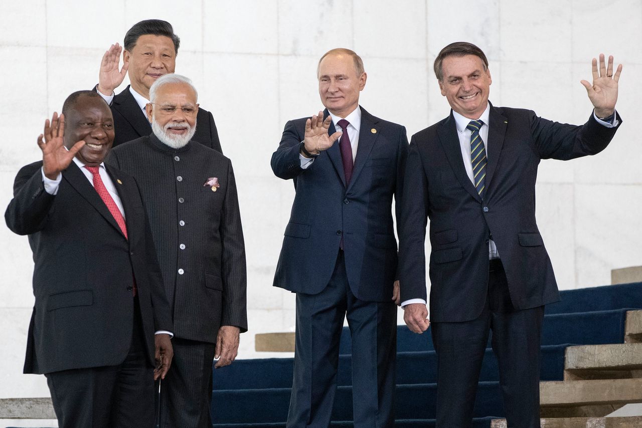 Brazilië, Rusland, India, China en Zuid-Afrika (BRICS) willen samen een