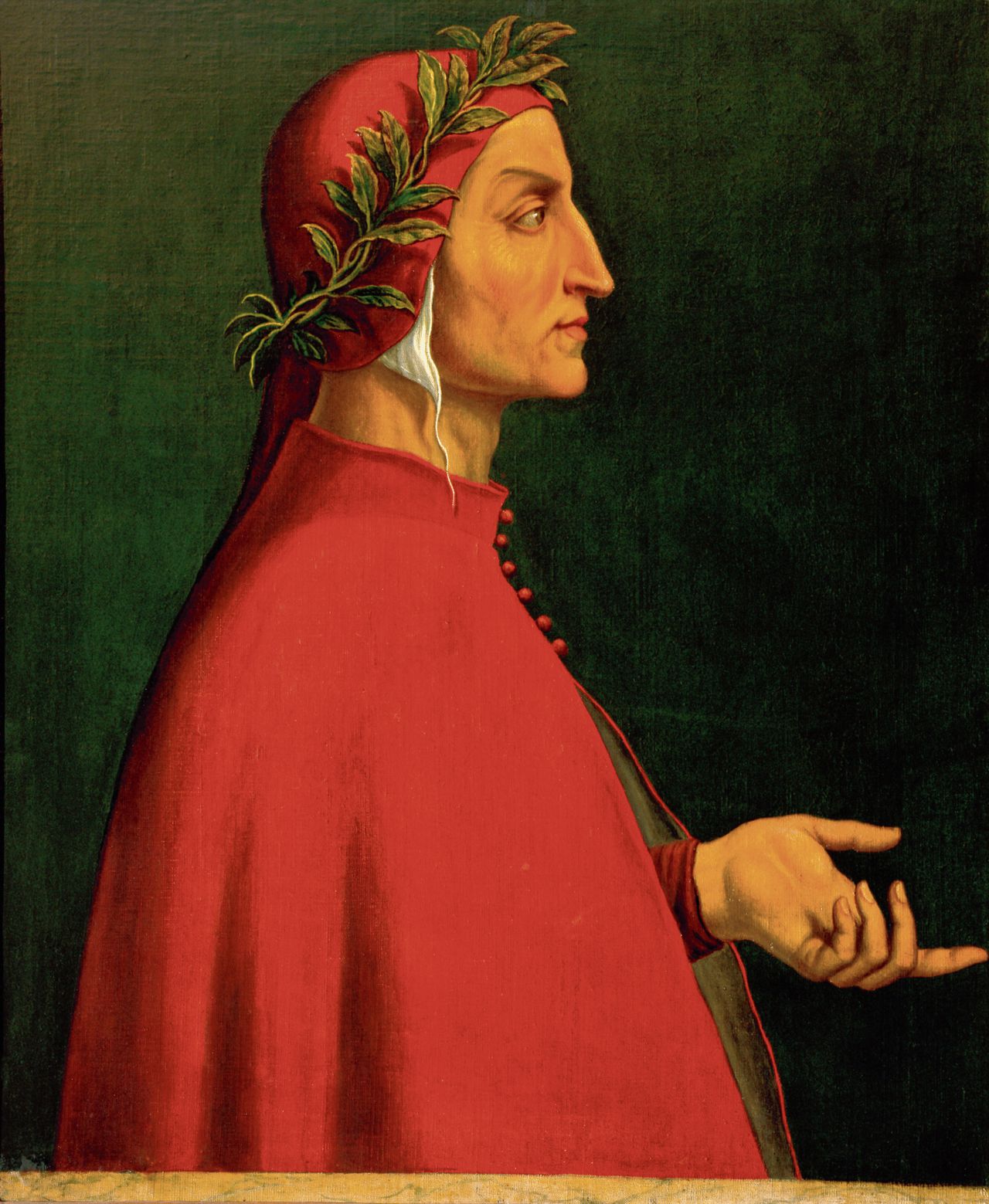 Dante Alighieri (1265-1321), geschilderd omstreeks 1500.
