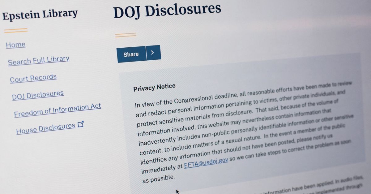 Ministerie van Justitie plaatst na slepende politieke strijd Epstein-files online