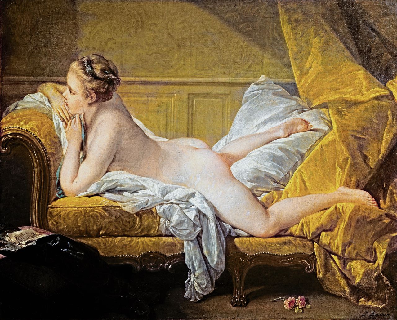 Blonde Odalisque door François Boucher,1752.