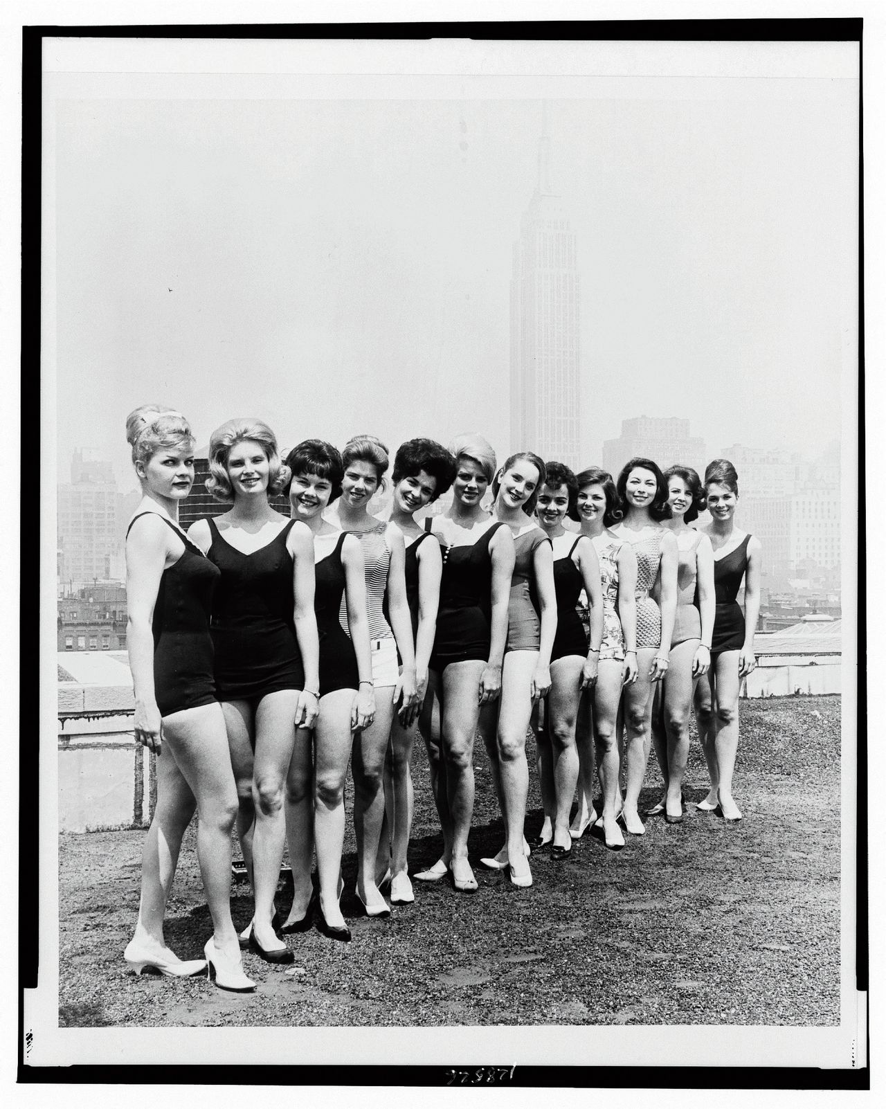Miss America-kandidaten in New York in 1963.