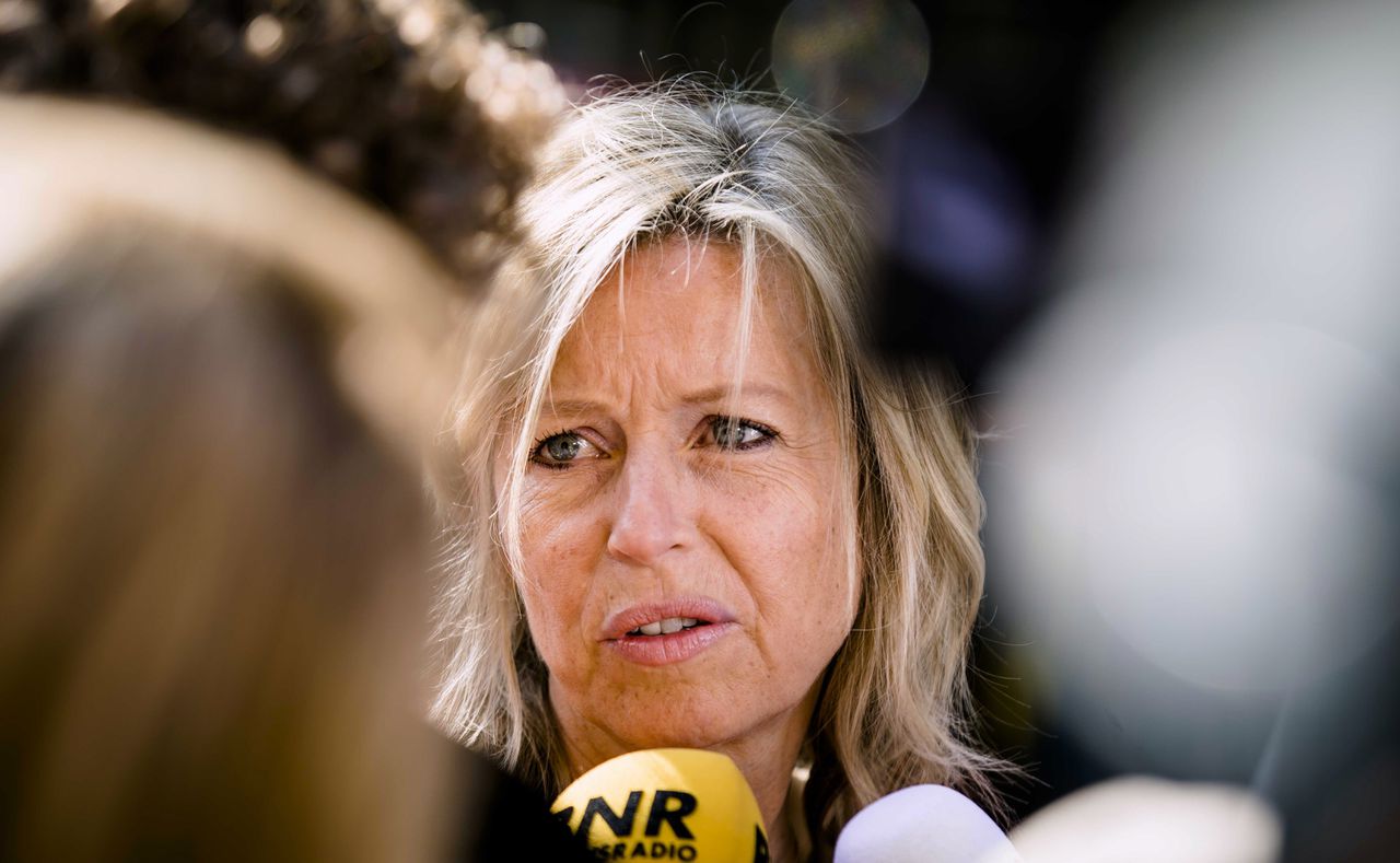 Minister Ollongren vrijdag voorafgaand aan de wekelijkse ministerraad.