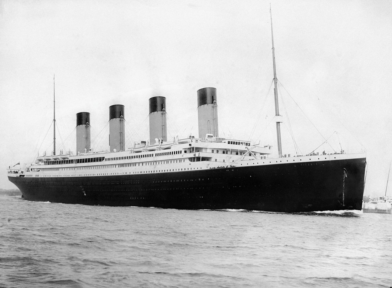 De Titanic zou in april 1912 van Southampton naar New York varen.