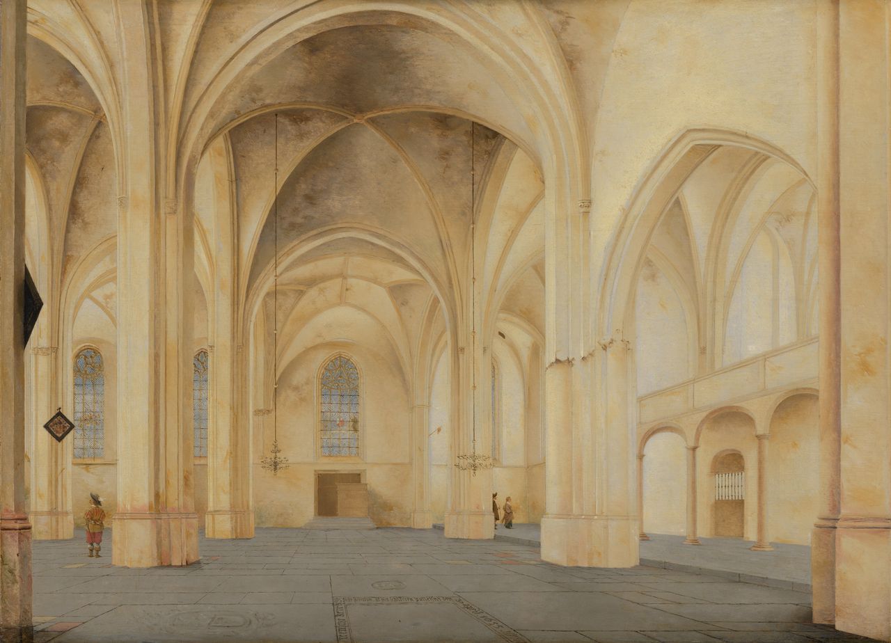 ‘Interieur van de Cunerakerk te Rhenen’, (1655), door Pieter Saenredam.