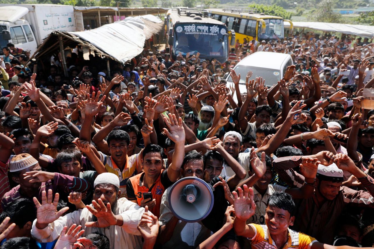 Gevluchte Rohingya in Bangladesh weigeren terugkeer naar Myanmar 