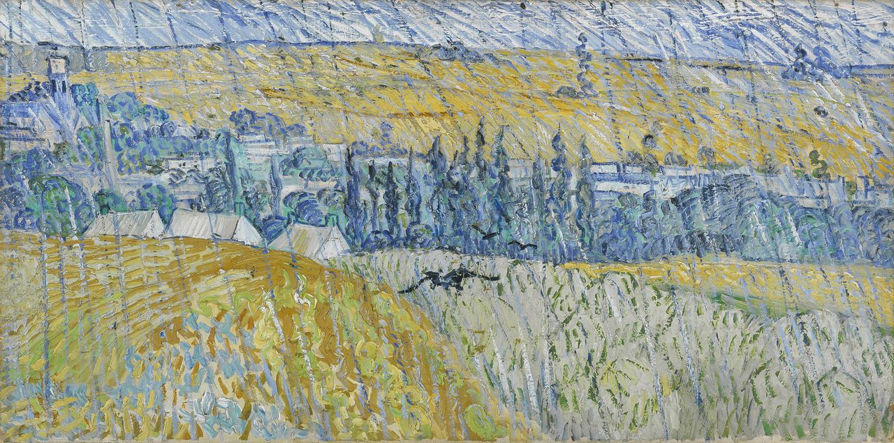 Vincent van Gogh, Regen, Auvers-sur-Oise, 18 juli 1890.