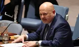 Hoofdaanklager Karim Khan van het International Strafhof, op de foto begin 2025 bij een bijeenkomst van de Veiligheidsraad van de VN in New York.