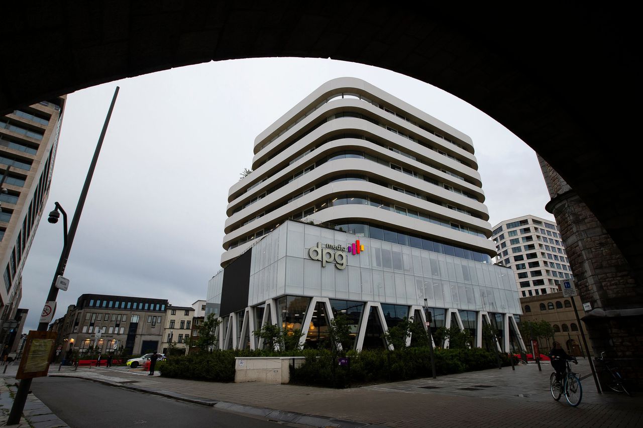 Het bedrijfspand van DPG Media in Antwerpen.