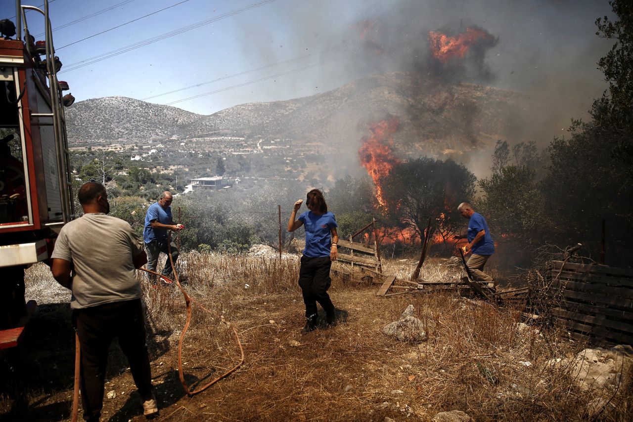 Evacuaties in Griekenland vanwege bosbranden, wereldwijde problemen door hitte 