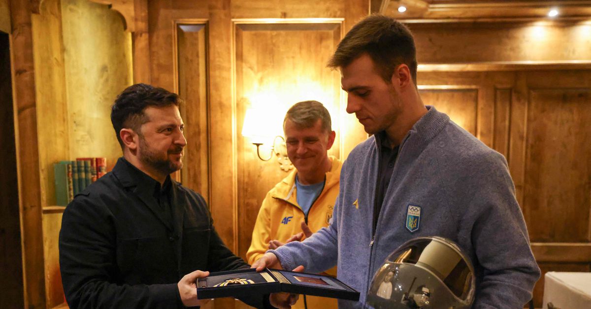 Gediskwalificeerde Heraskevytsj krijgt in München onderscheiding van president Zelensky