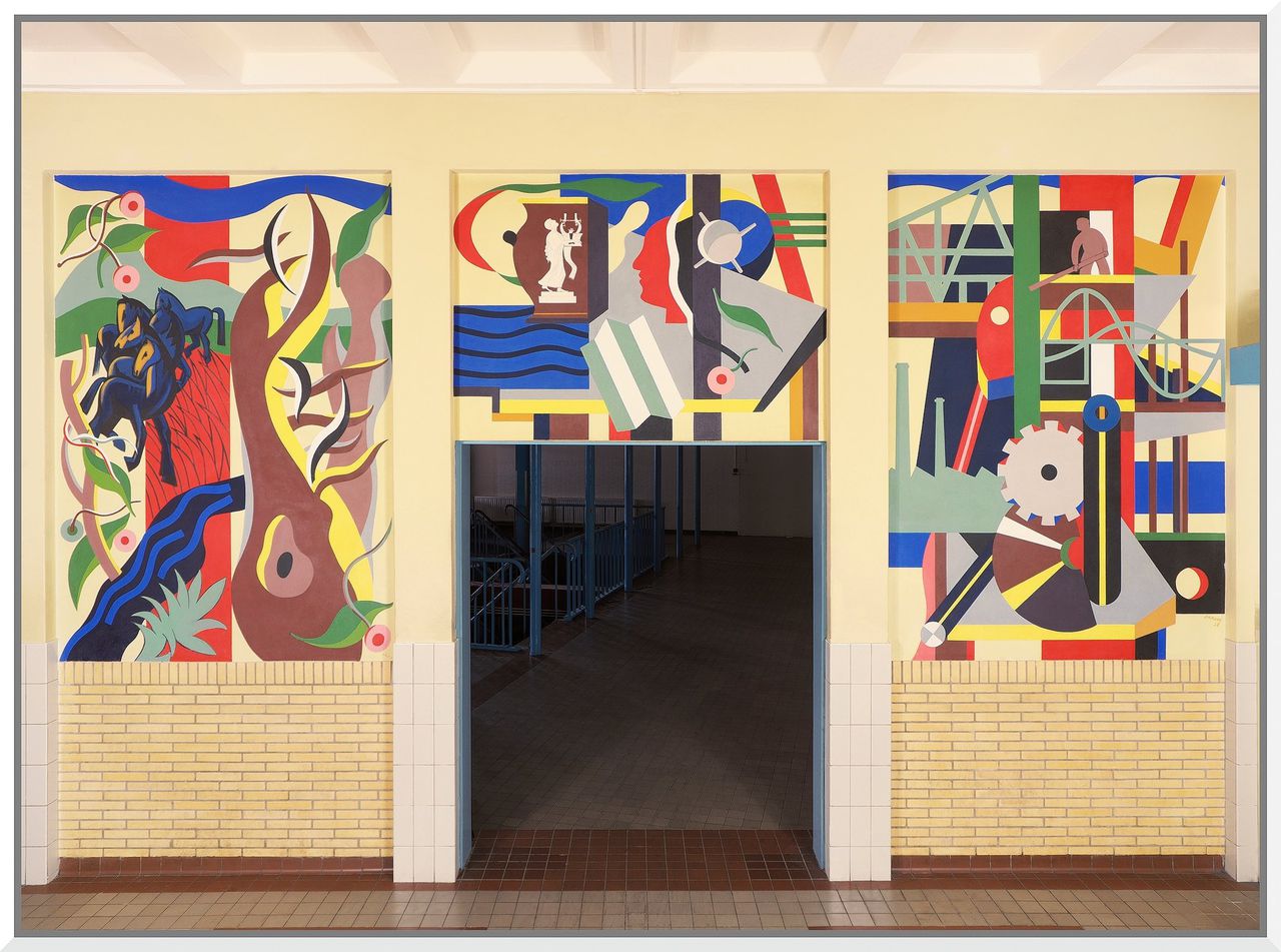 Werk van De Ploeg-kunstenaar Jan van der Zee in nog te slopen Veendamse