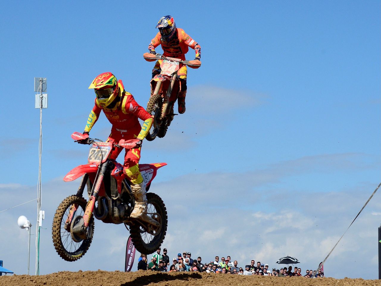 Jeffrey Herlings (boven) is „al jaren de snelste”, maar maakte in het verleden soms inschattingsfouten.