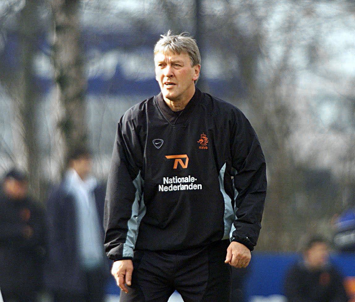 Pim Doesburg in zijn tijd als keeperstrainer van het Nederlands elftal.