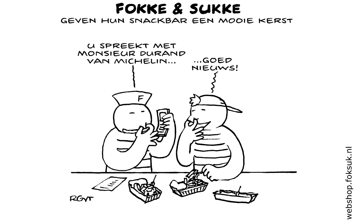 Fokke & Sukke geven hun snackbar een mooie kerst NRC