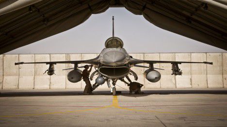 Nederlandse F-16's keren terug na hun laatste operationele vlucht boven Afghanistan.
