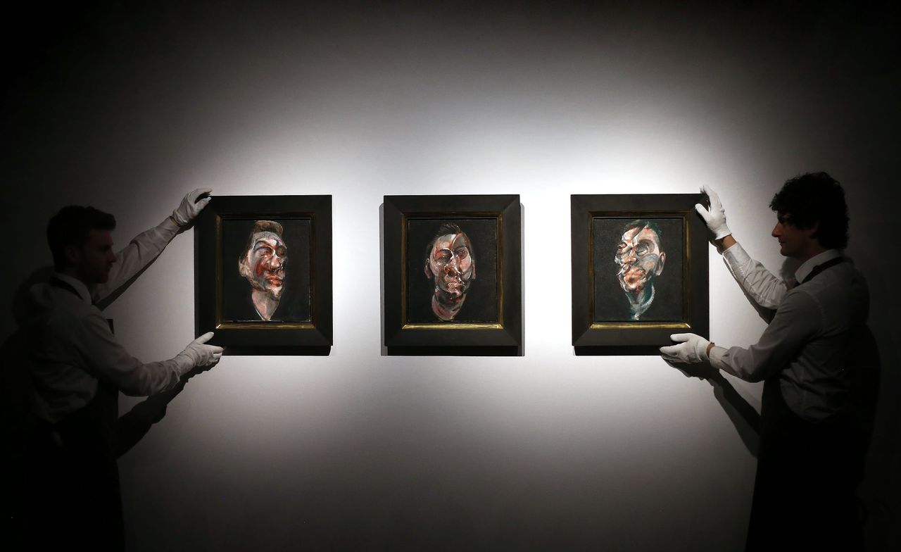 Schilderij opgedeeld in piepkleine stukjes: Francis Bacon gaat naar de beurs 