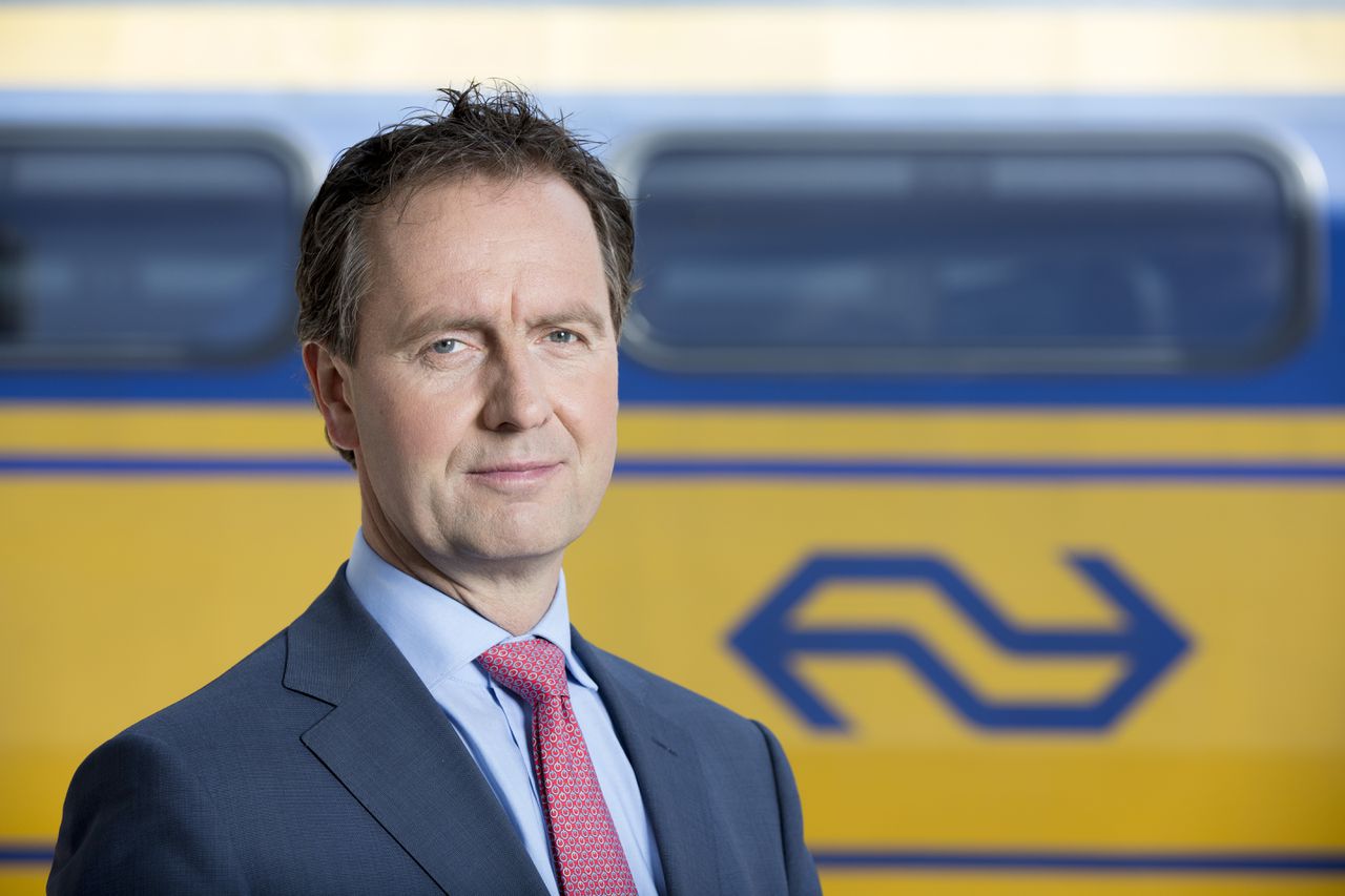 Timo Huges, topman van de Nederlandse Spoorwegen (NS).