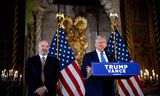 Aankomend president Donald Trump geeft tot zijn aantreden, op 20 januari, persconferenties op zijn landgoed Mar-a-Lago in Florida.  Foto Andrew Harnik/Getty Images/AFP