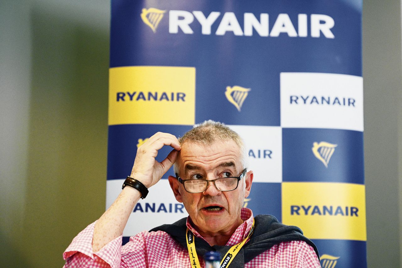 Ryanair-topman Michael O’Leary mag zich verheugen op een bonus van 100 miljoen 